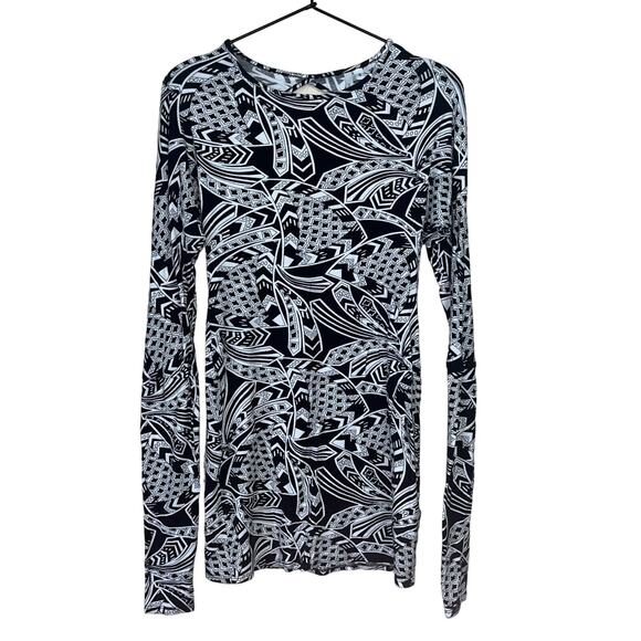 Campaigne Womens Sz S Mini Dress Black White Keyhole Back Y2K - Picture 1 of 4